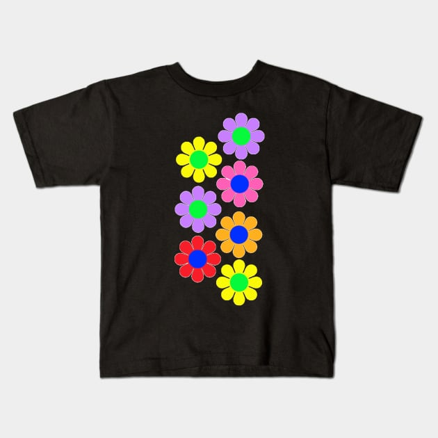 DAISYS Flower Power Kids T-Shirt by GourangaStore